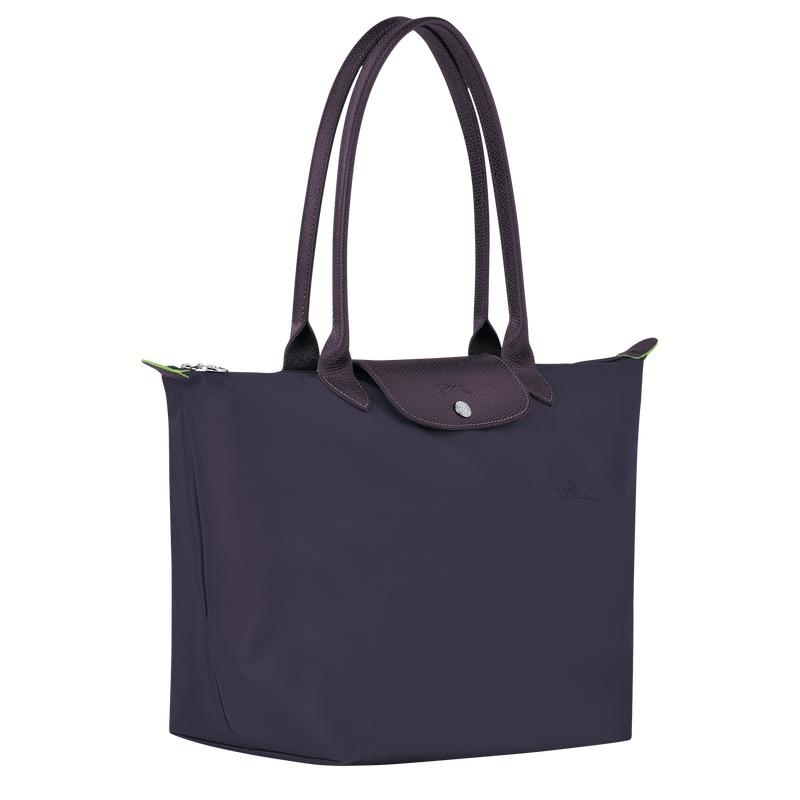 Bilberry Purple Longchamp Le Pliage Green L Women's Tote Bag | 81274-GIDQ