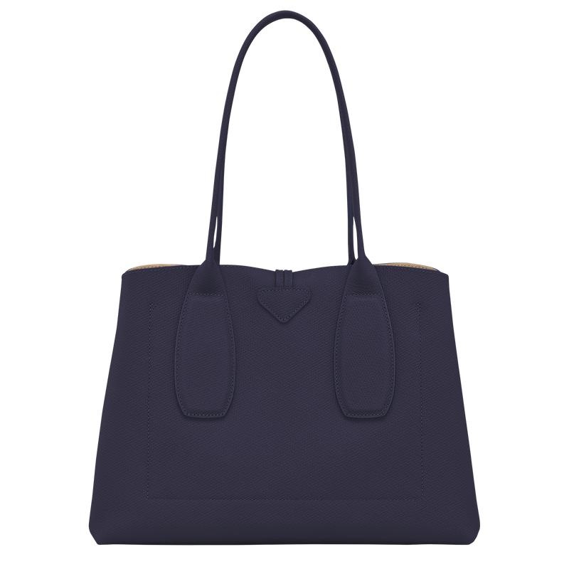 Bilberry Purple Longchamp Roseau L Women's Tote Bag | 19286-EWPN