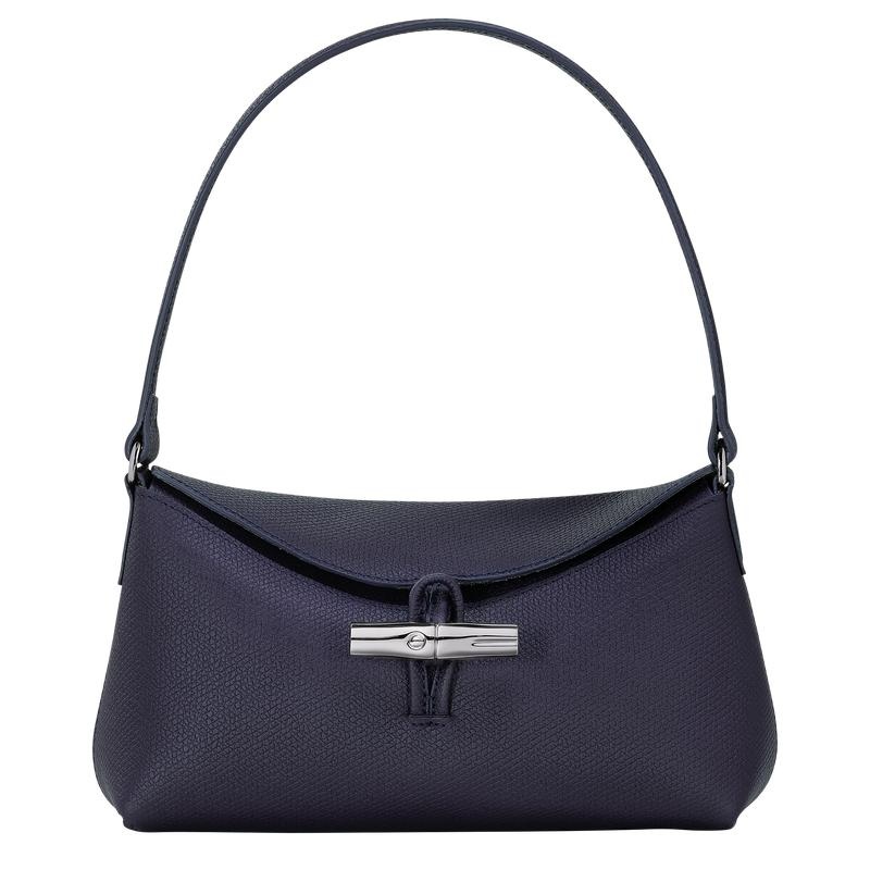 Bilberry Purple Longchamp Roseau S Women\'s Hobo Bags | 78293-TVKO