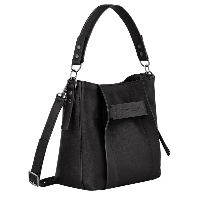 Black Longchamp 3D S Women's Crossbody Bags | 30217-YJRC