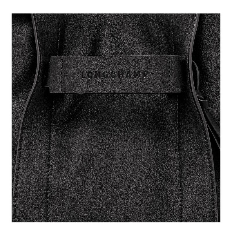 Black Longchamp 3D S Women's Crossbody Bags | 30217-YJRC