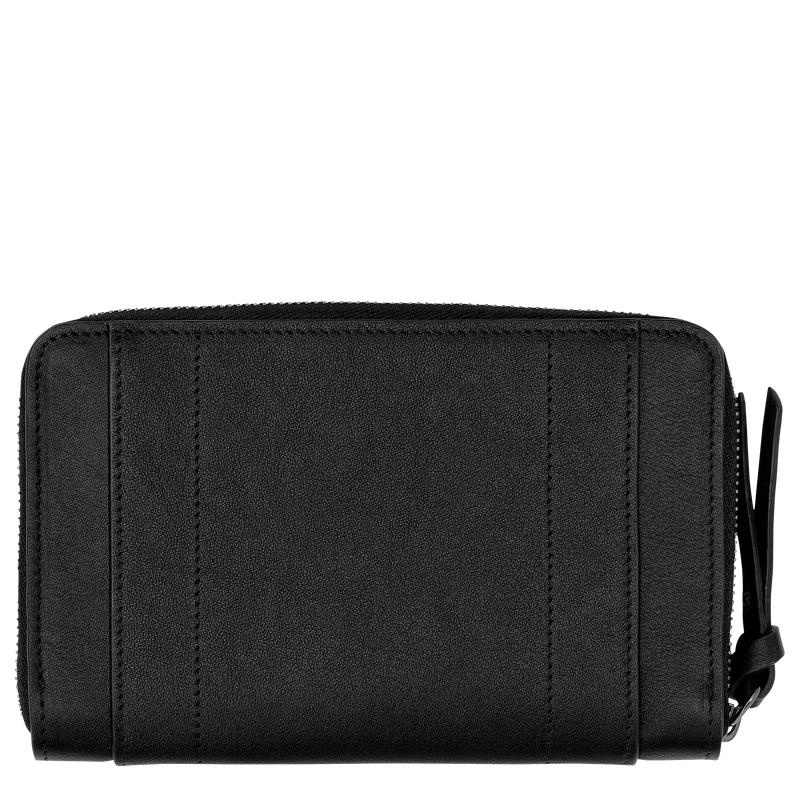 Black Longchamp 3D Women's Wallets | 32746-HABI