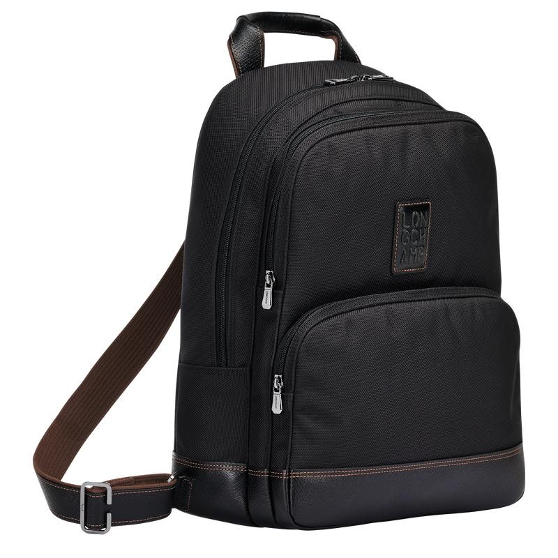 Black Longchamp Boxford Men's Backpacks | 65740-NBAD