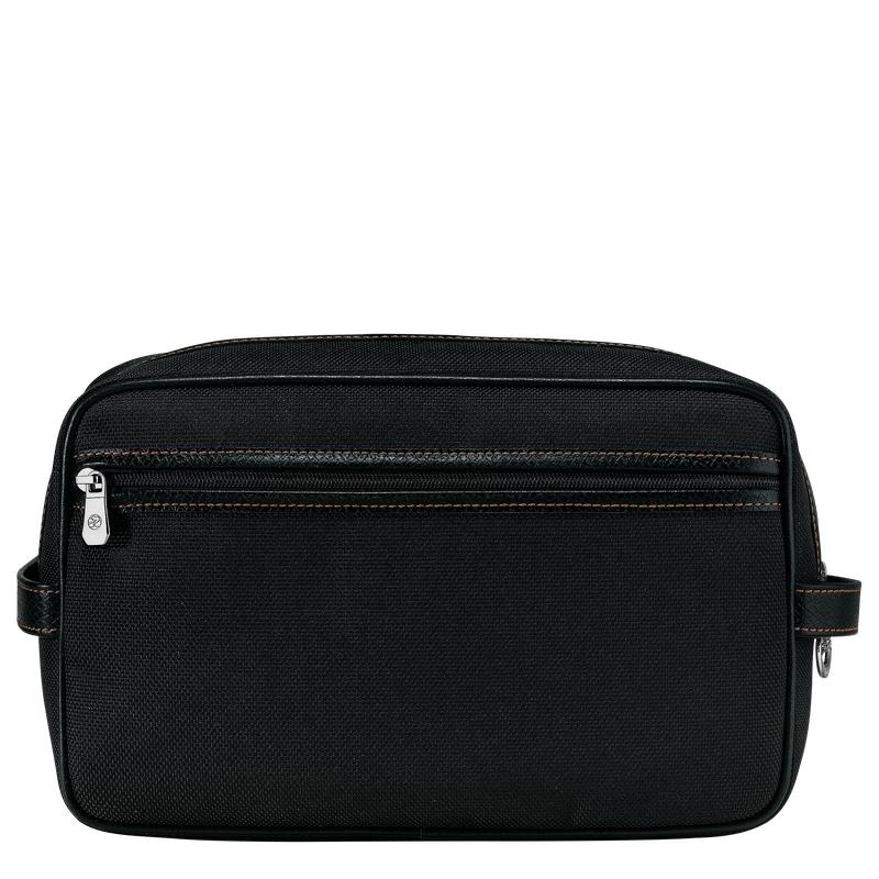 Black Longchamp Boxford Men's Toiletry Bags | 79624-URNI