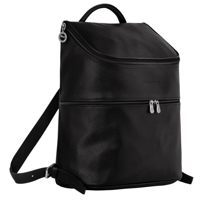 Black Longchamp Le Foulonné Men's Backpacks | 09187-CGOV