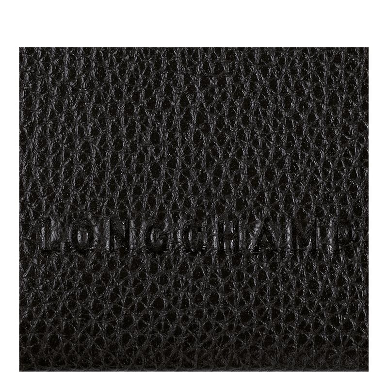 Black Longchamp Le Foulonné Men's Cardholders | 58094-JKNU