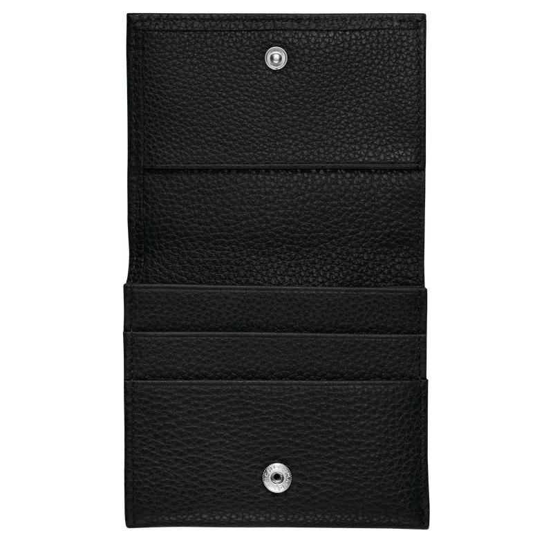 Black Longchamp Le Foulonné Men's Coin Purses | 81263-IHEB