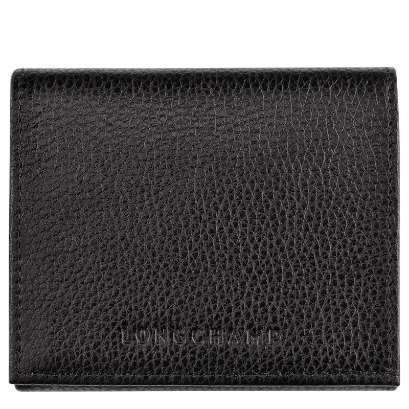 Black Longchamp Le Foulonné Men\'s Coin Purses | 81263-IHEB