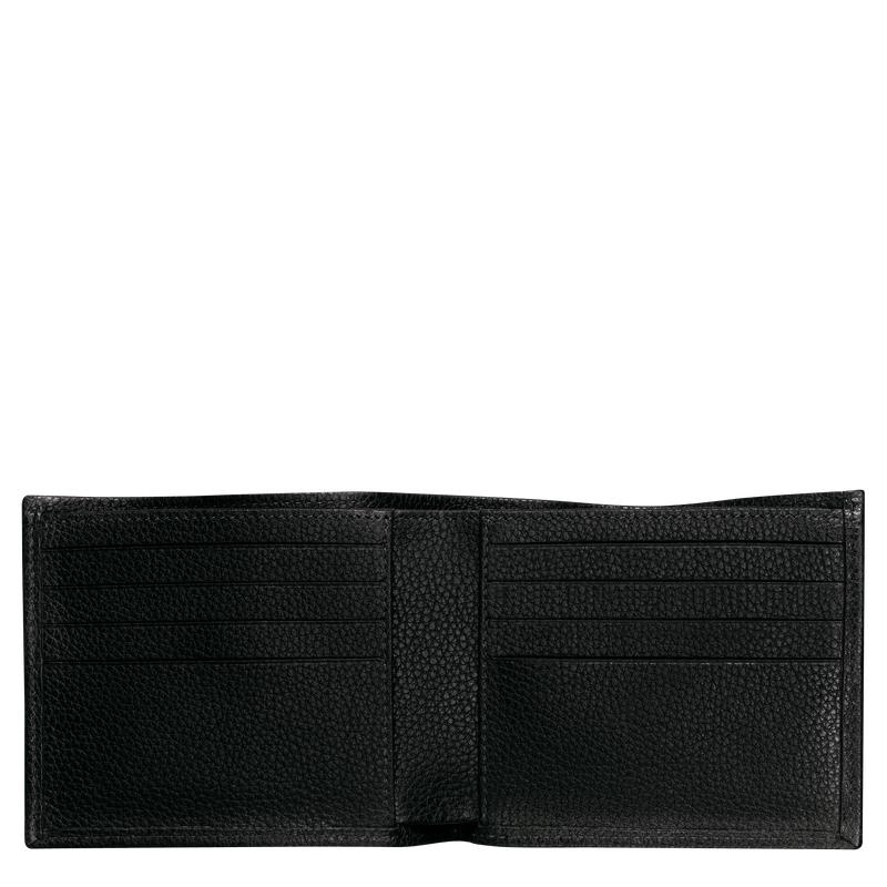 Black Longchamp Le Foulonné Men's Wallets | 01284-DIBA