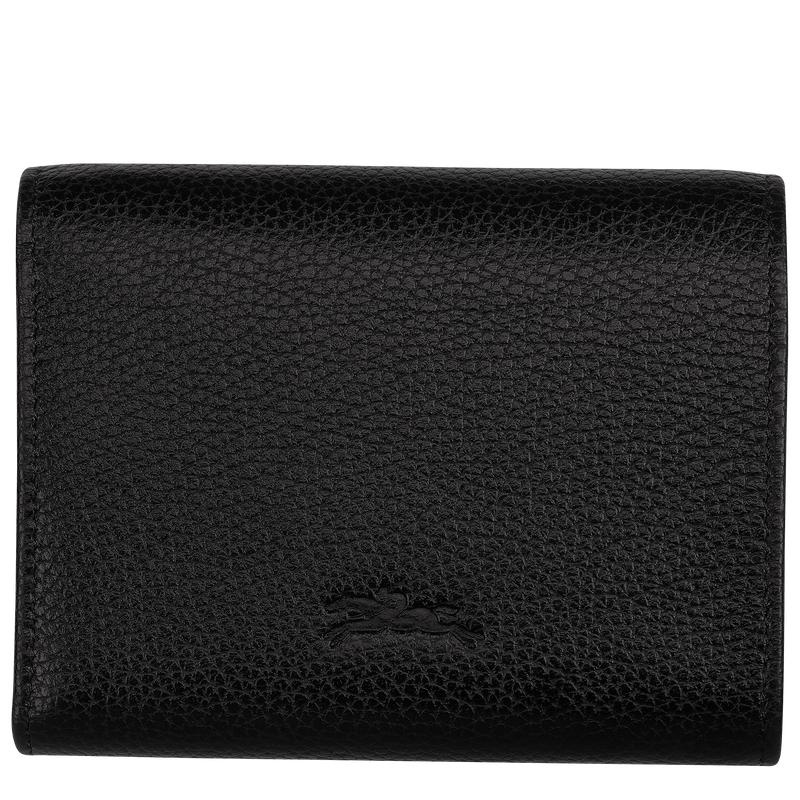 Black Longchamp Le Foulonné Men's Wallets | 07583-ALGV