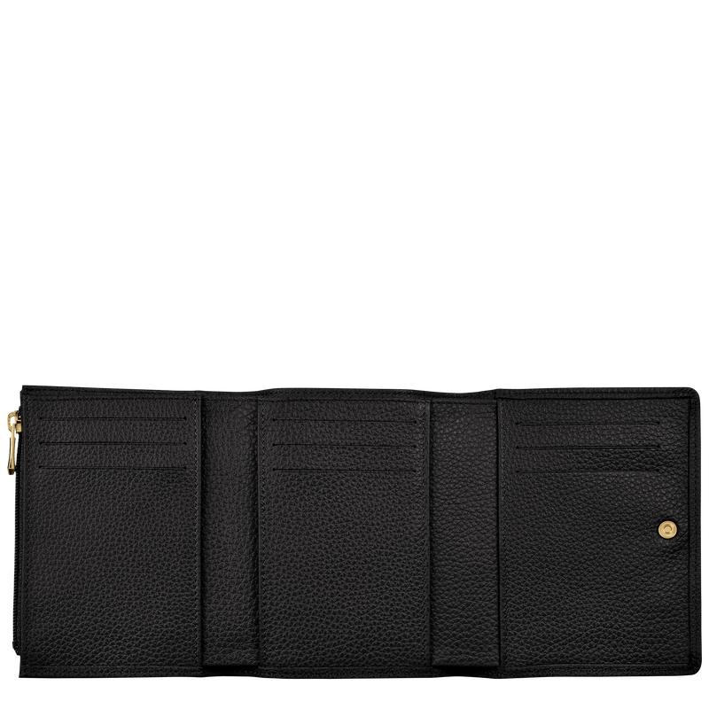 Black Longchamp Le Foulonné Men's Wallets | 07583-ALGV