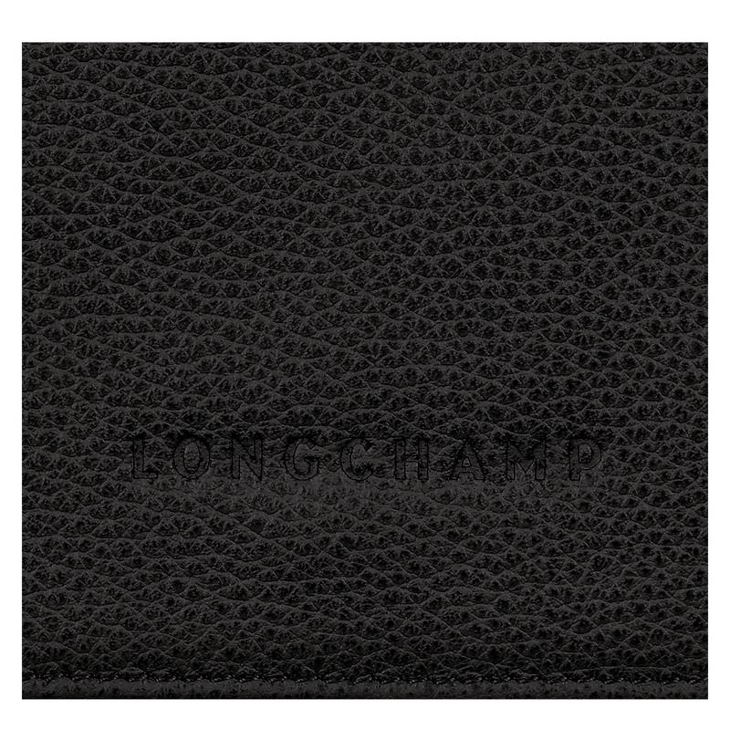 Black Longchamp Le Foulonné Men's Wallets | 07583-ALGV