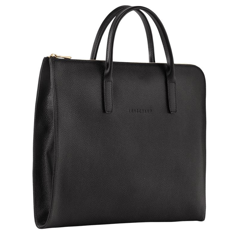 Black Longchamp Le Foulonné S Men's Briefcase | 27168-EUXF