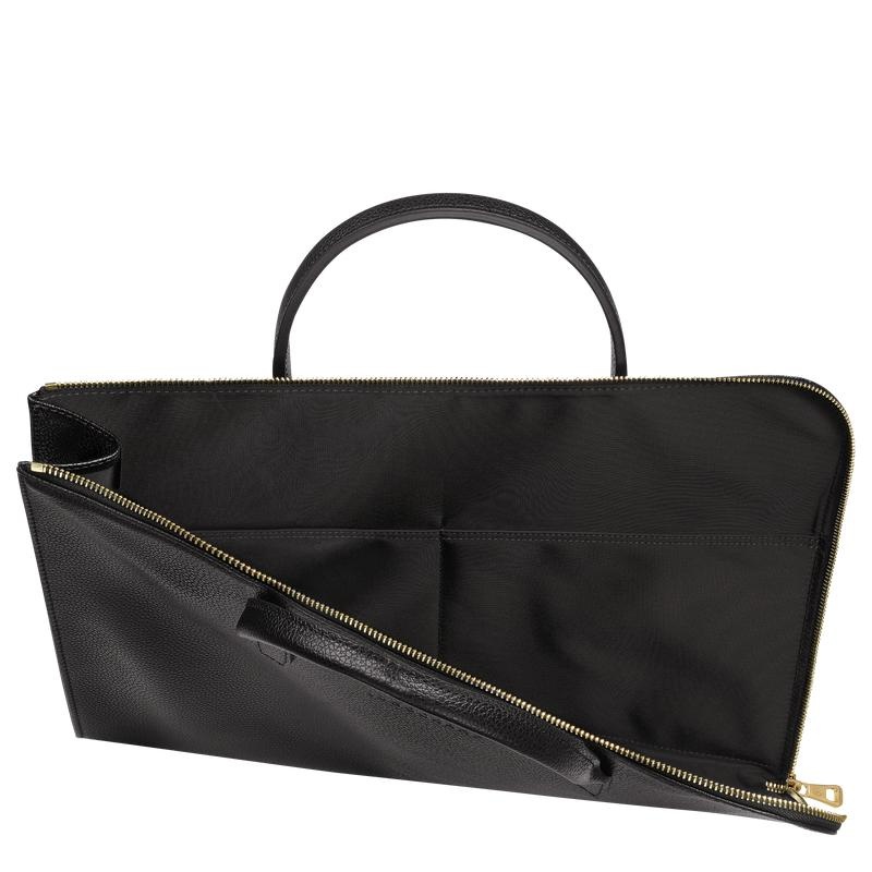 Black Longchamp Le Foulonné S Men's Briefcase | 27168-EUXF