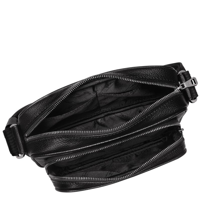 Black Longchamp Le Foulonné S Men's Camera Bag | 15724-DQBV