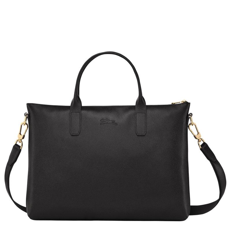 Black Longchamp Le Foulonné S Women's Briefcase | 21603-XEKJ