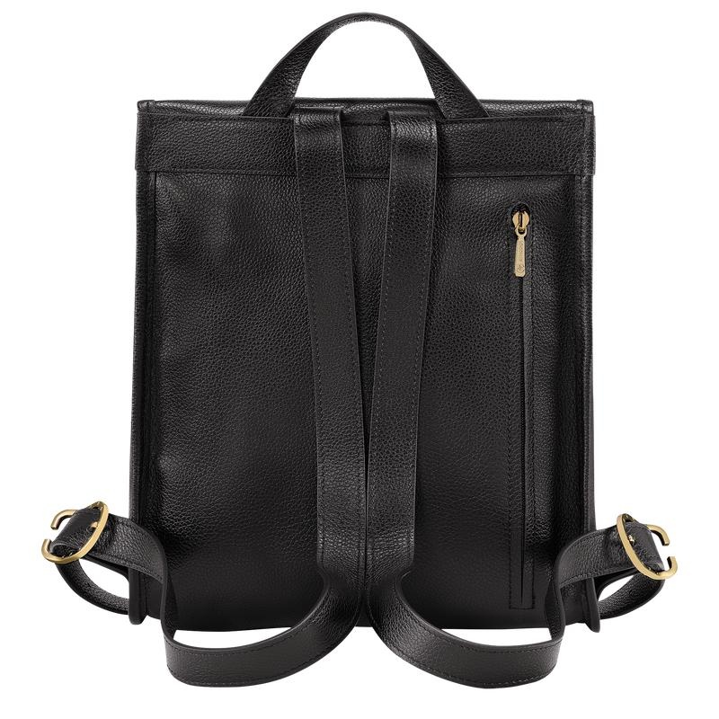 Black Longchamp Le Foulonné Women's Backpacks | 56071-JZDX