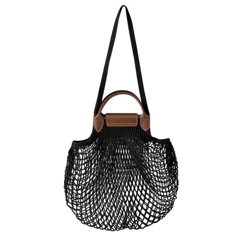 Black Longchamp Le Pliage Filet L Women's Mesh Bag | 79156-LFKE