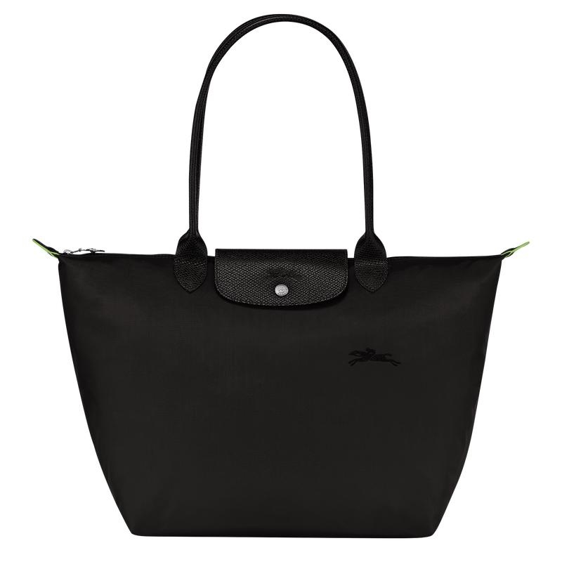 Black Longchamp Le Pliage Green L Women\'s Tote Bag | 74319-HNIG