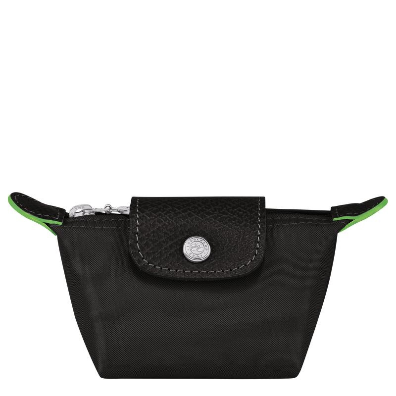 Black Longchamp Le Pliage Green Women\'s Coin Purses | 91765-MIJA