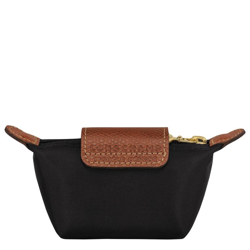 Black Longchamp Le Pliage Original Women's Coin Purses | 05734-GKAR