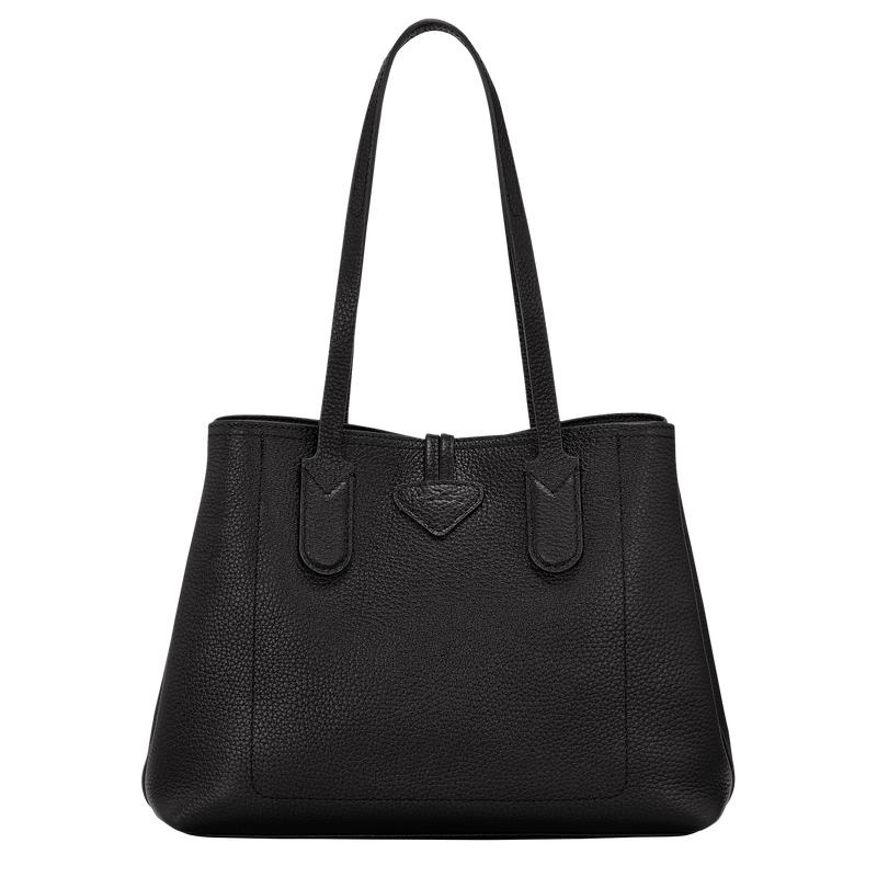 Black Longchamp Roseau Essential M Women's Tote Bag | 76524-TYUM