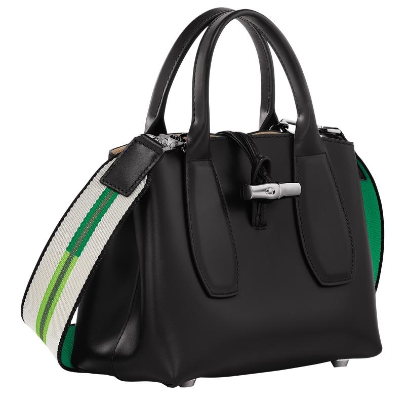 Black Longchamp Roseau S Women's Handbags | 96820-SLJD