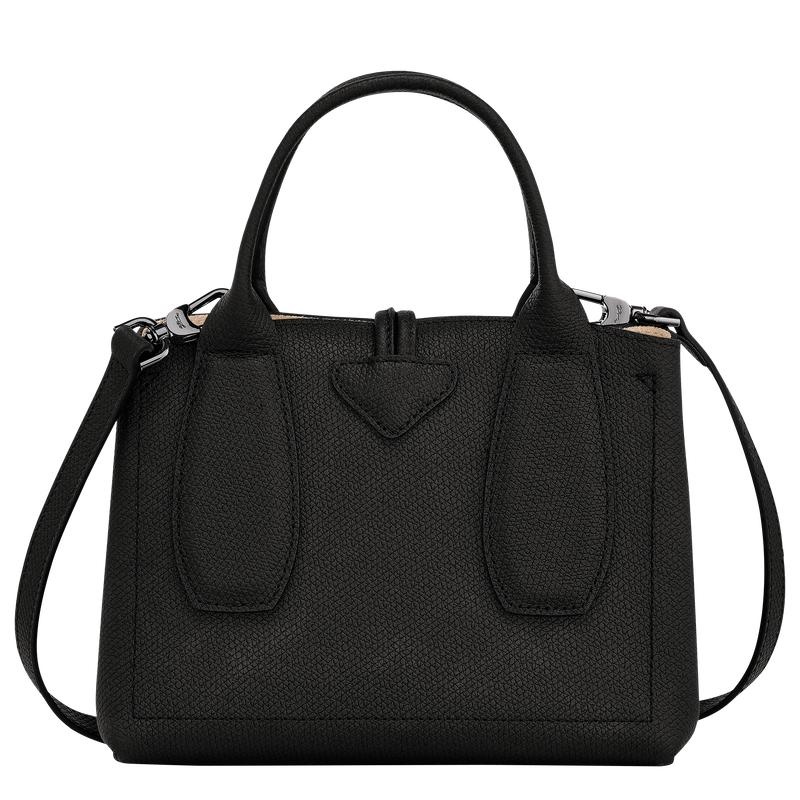 Black Longchamp Roseau S Women's Handbags | 43718-ZTBY