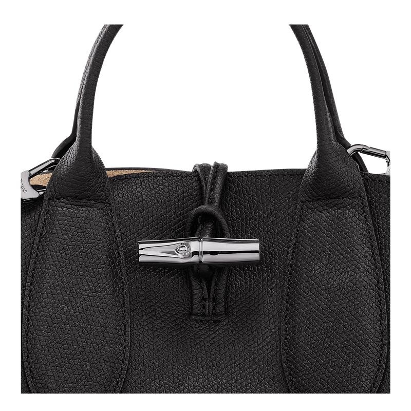 Black Longchamp Roseau S Women's Handbags | 43718-ZTBY