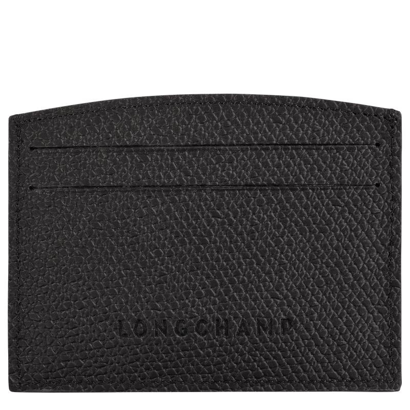 Black Longchamp Roseau Women's Cardholders | 75081-IXEL