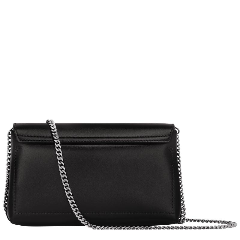 Black Longchamp Roseau Women's Clutch Bag | 61230-CFYQ