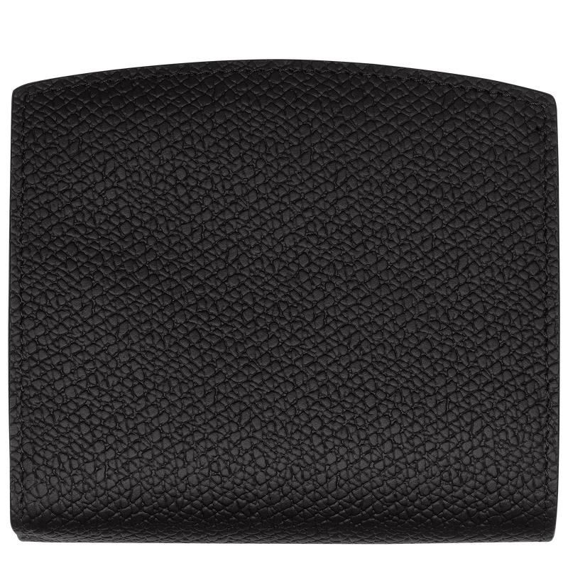 Black Longchamp Roseau Women's Wallets | 61759-CMTI