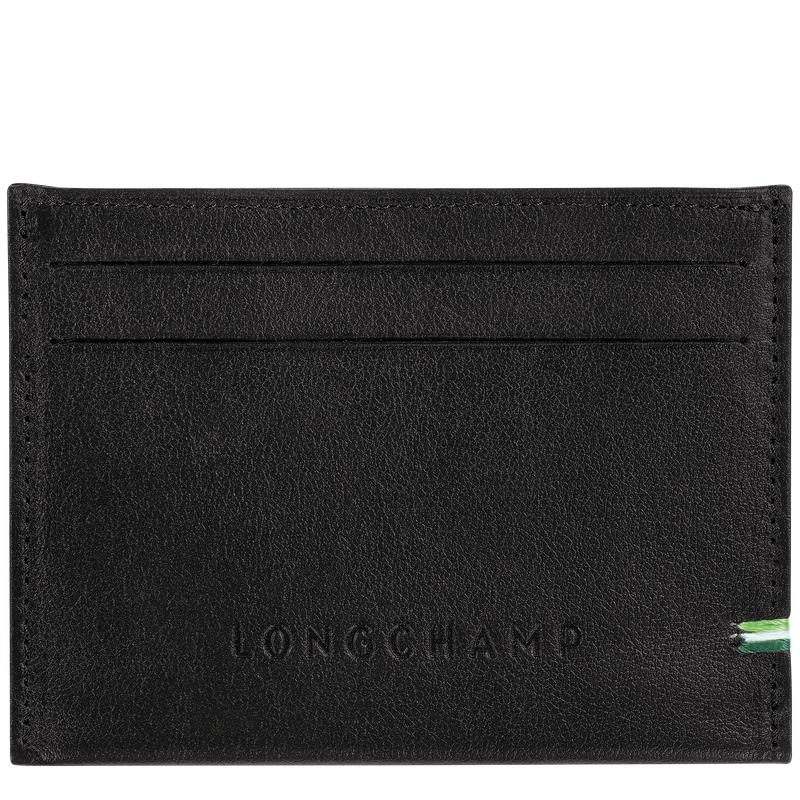 Black Longchamp sur Seine Men\'s Cardholders | 09278-YVZS