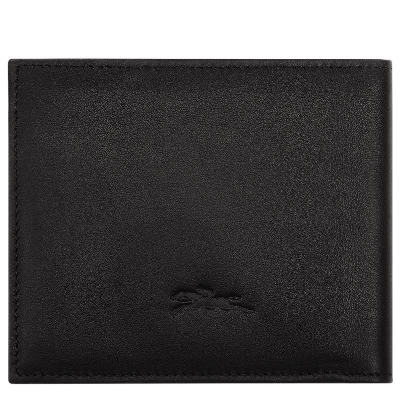 Black Longchamp sur Seine Men's Wallets | 86593-WCJA