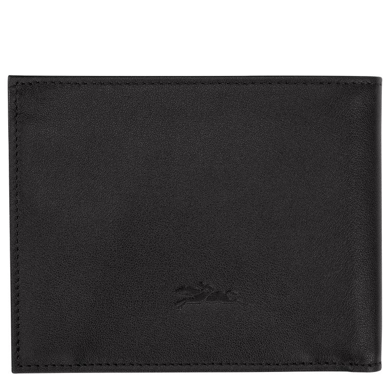 Black Longchamp sur Seine Men's Wallets | 76918-LXAG