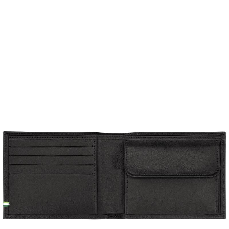 Black Longchamp sur Seine Men's Wallets | 76918-LXAG