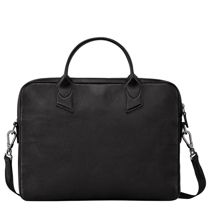 Black Longchamp sur Seine S Men's Briefcase | 34579-IKSX