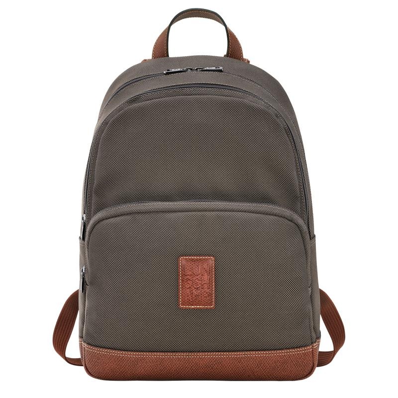 Brown Longchamp Boxford Men\'s Backpacks | 83751-KQLC