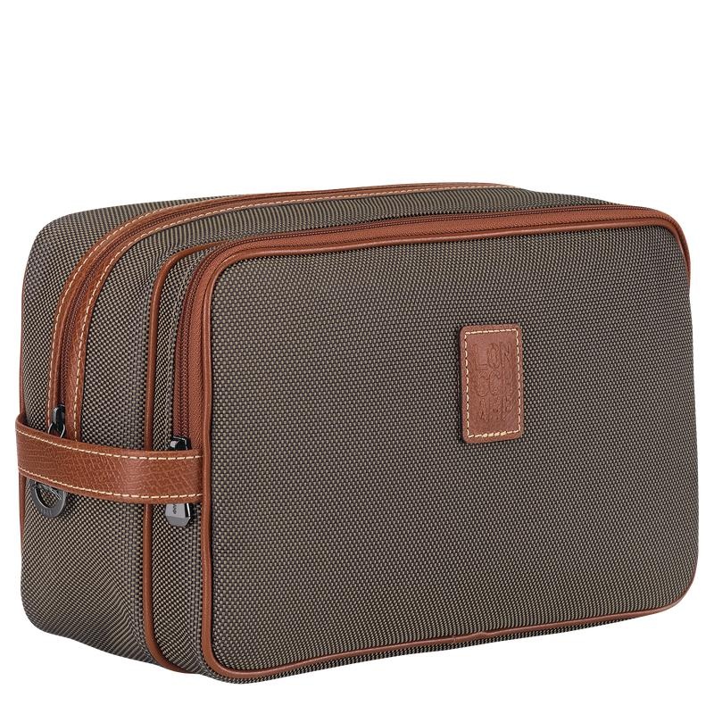 Brown Longchamp Boxford Men's Toiletry Bags | 97312-IAYR