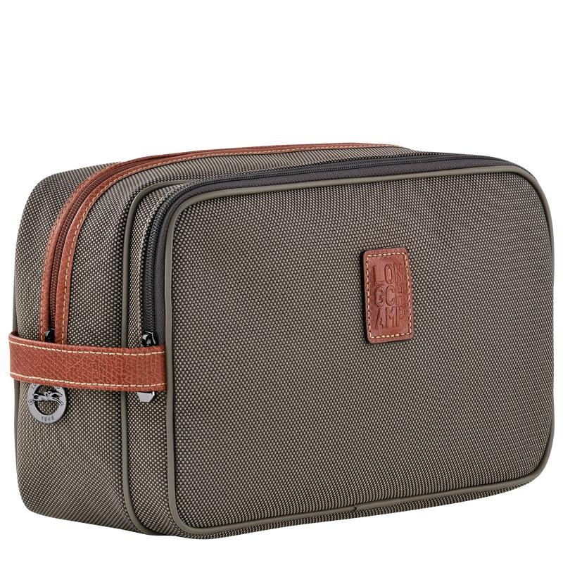 Brown Longchamp Boxford Men's Toiletry Bags | 97312-IAYR