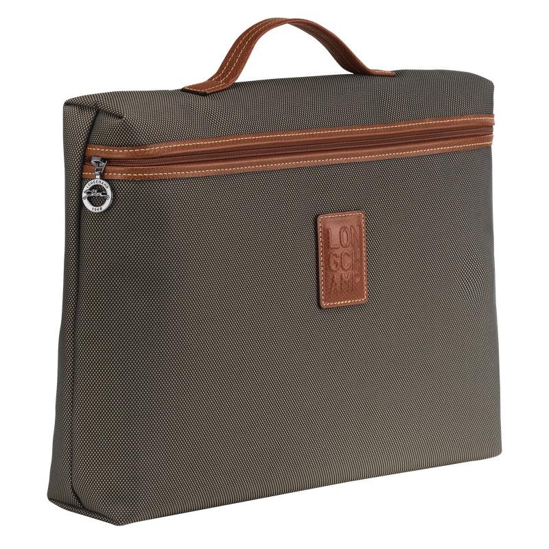 Brown Longchamp Boxford S Men's Briefcase | 12309-HROE