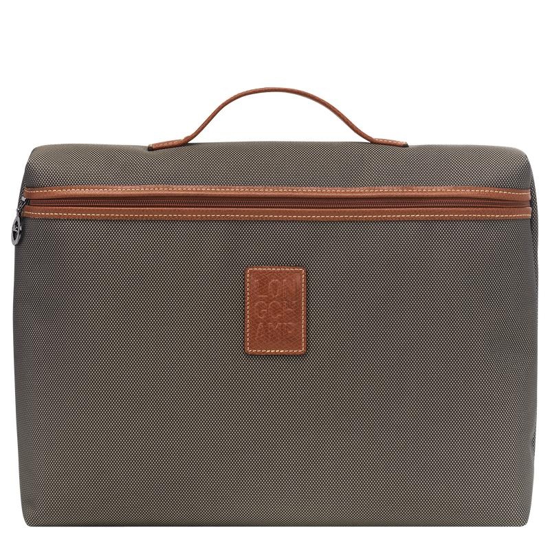 Brown Longchamp Boxford S Men\'s Briefcase | 12309-HROE