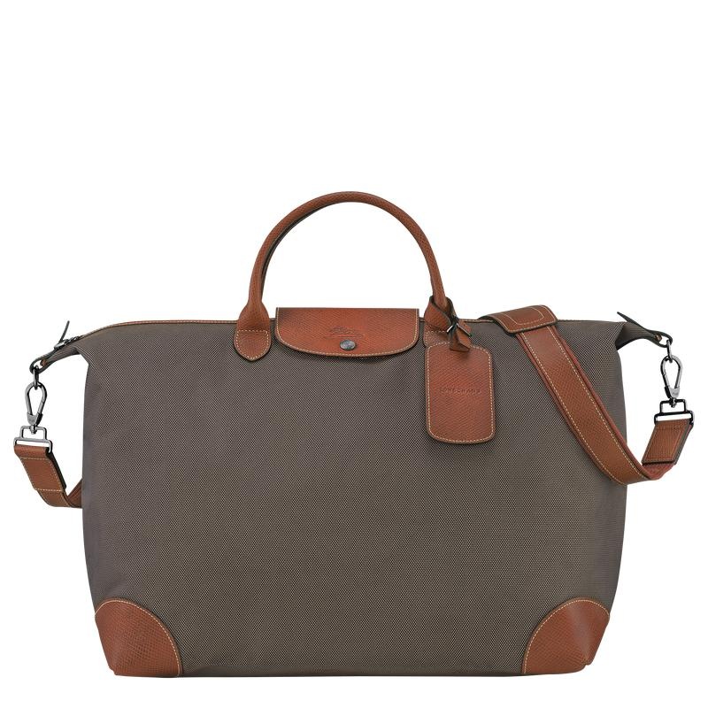 Brown Longchamp Boxford S Men\'s Travel Bags | 93840-YCUA