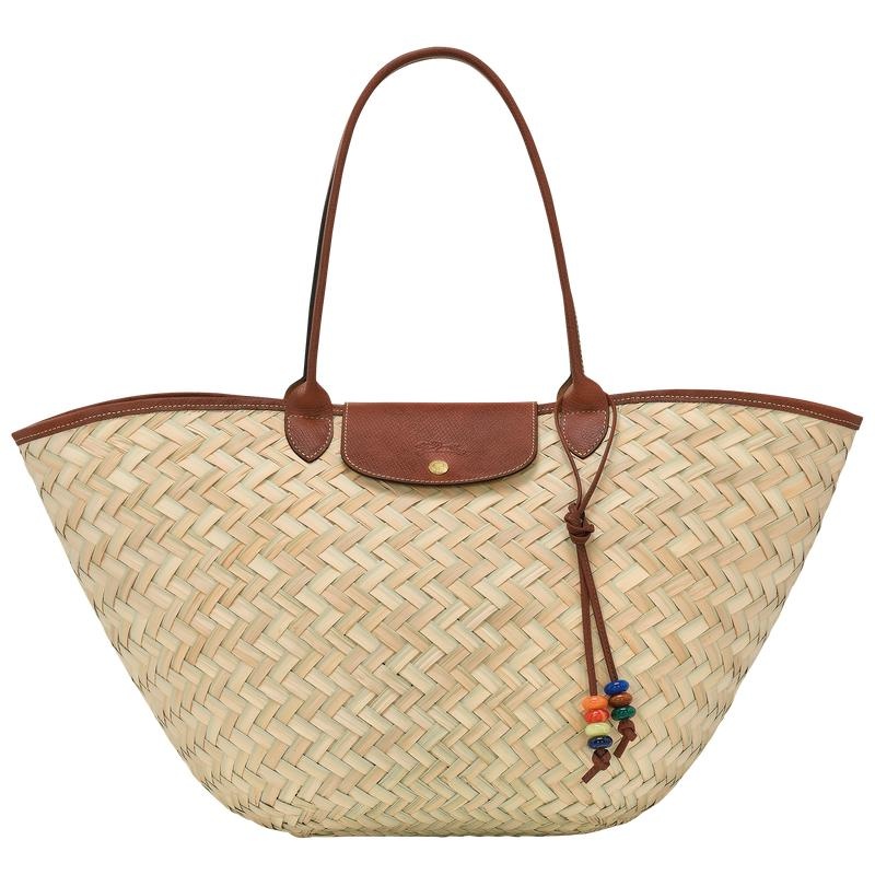 Brown Longchamp Le Panier Pliage XL Women\'s Basket Bag | 73409-RQGO