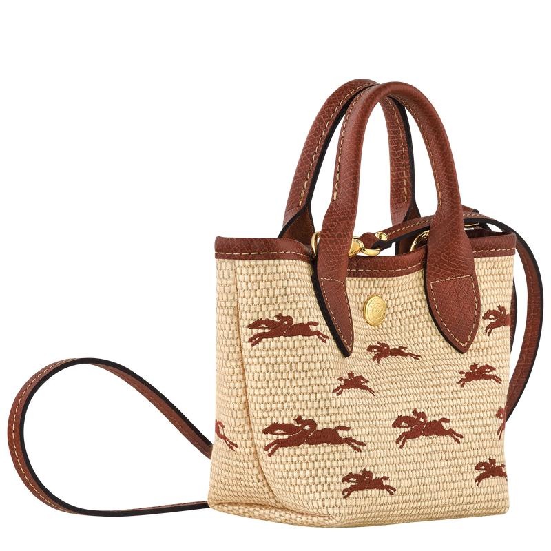 Brown Longchamp Le Panier Pliage XS Women's Basket Bag | 75034-NIEP