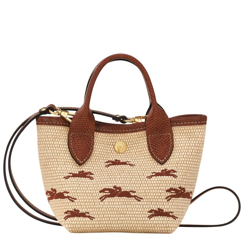 Brown Longchamp Le Panier Pliage XS Women's Basket Bag | 75034-NIEP