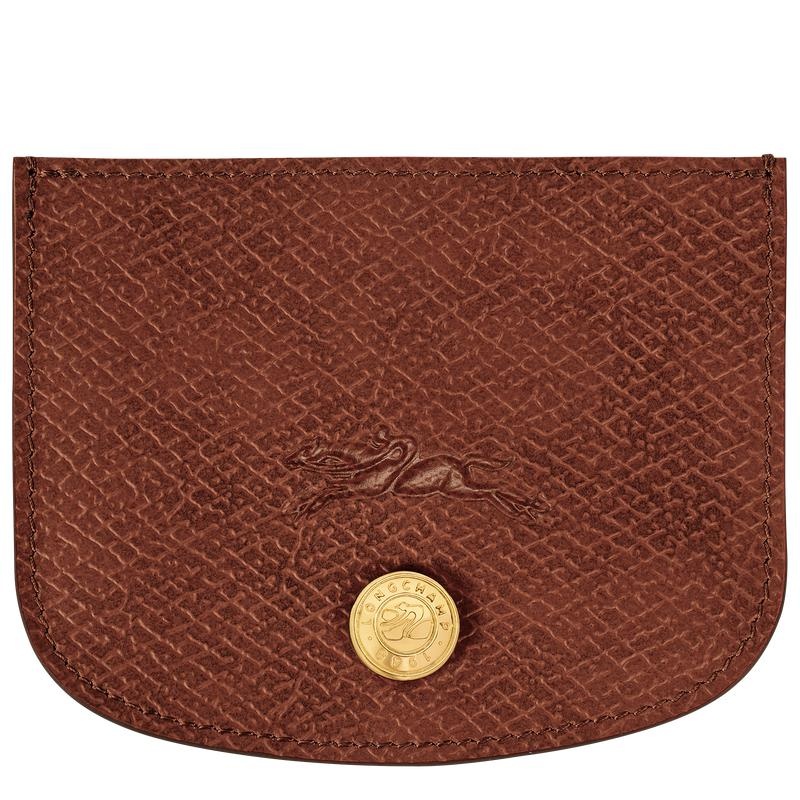 Brown Longchamp Épure Women\'s Cardholders | 41702-PLFG