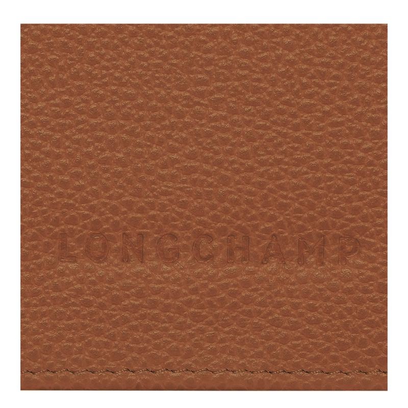 Caramel Brown Longchamp Le Foulonné Continental Women's Wallets | 35418-PJVY