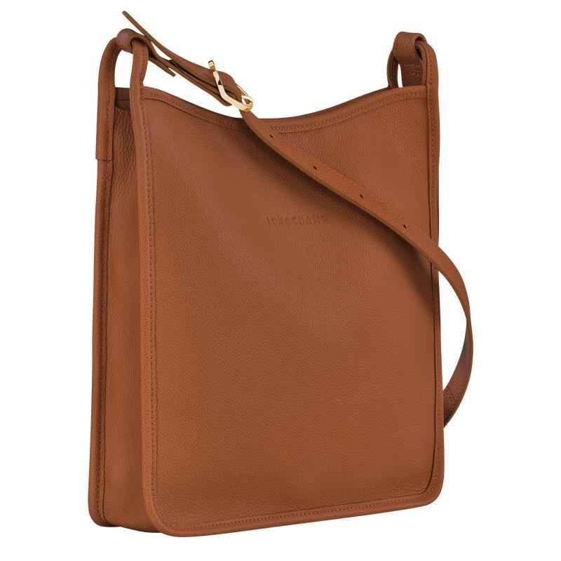 Caramel Brown Longchamp Le Foulonné M Women's Crossbody Bags | 27035-OADG