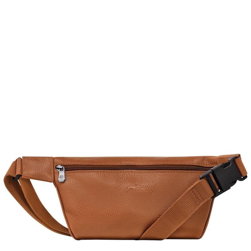 Caramel Brown Longchamp Le Foulonné M Women's Belt Bags | 54603-KMHD